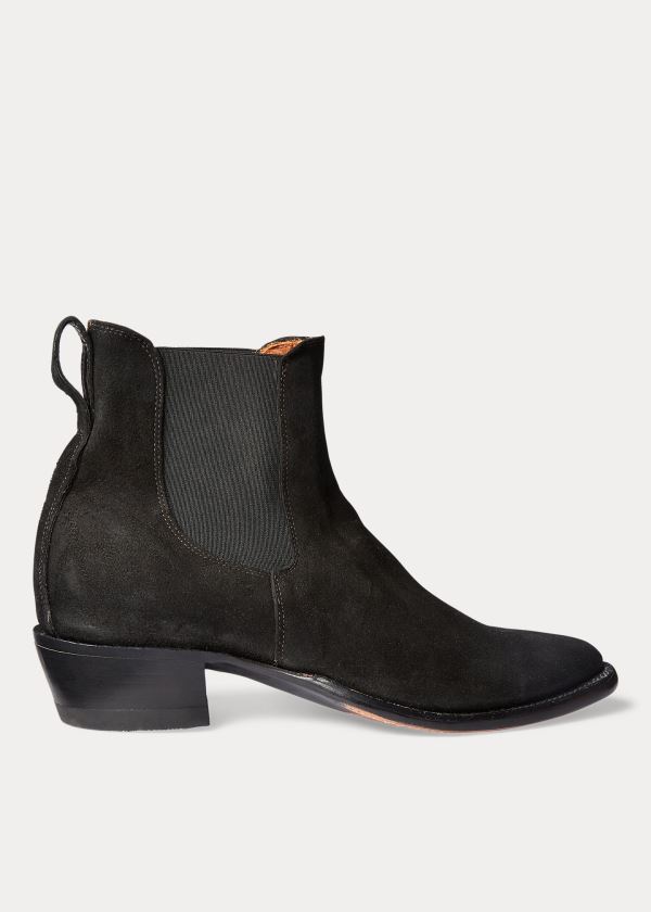 Men's Ralph Lauren Plainview Suede Chelsea Boots | 984621HKV